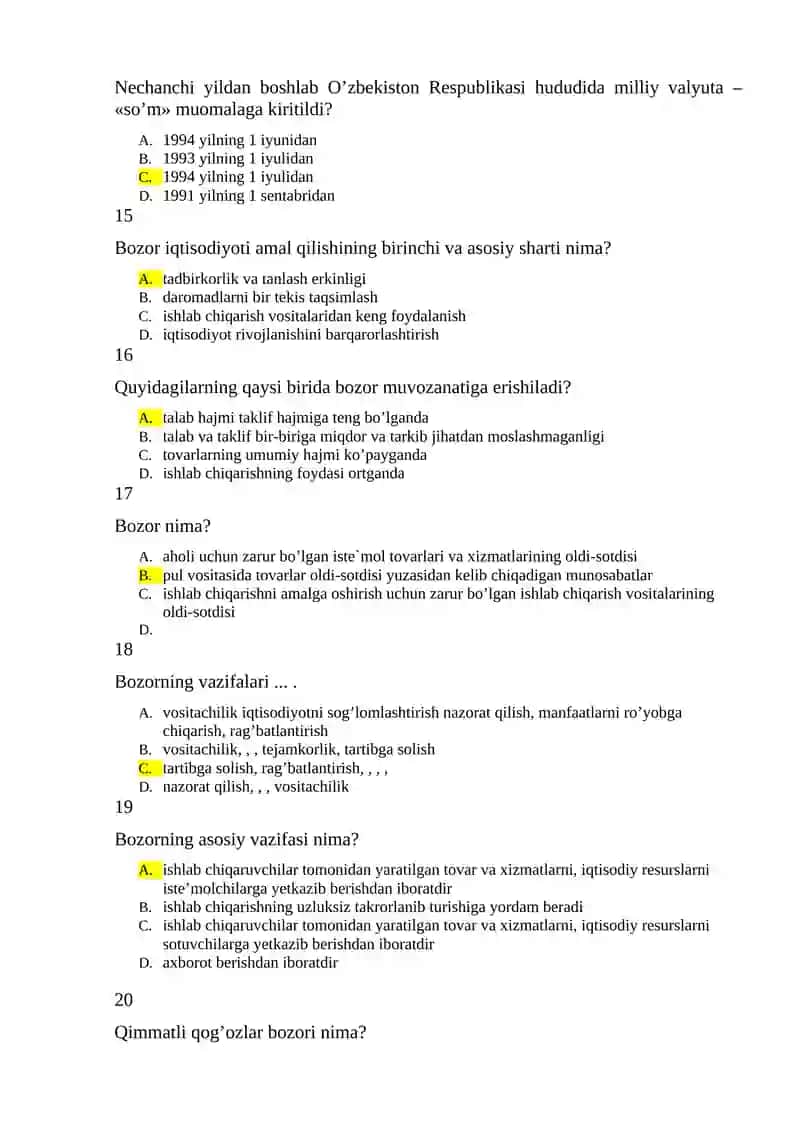Iqtisodiy faoliyat 3