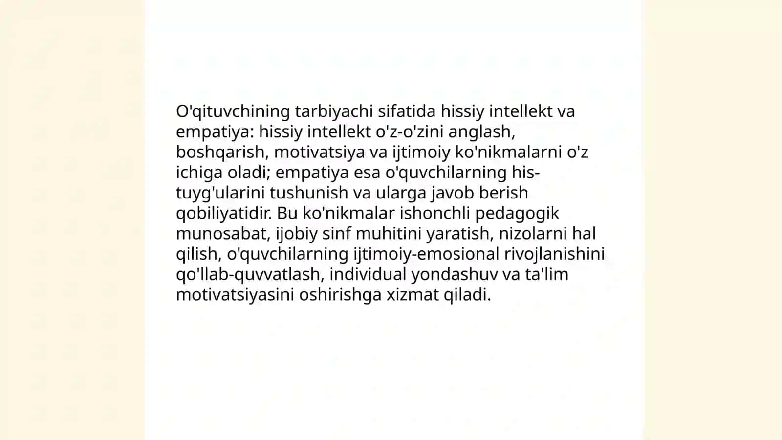 Òqituvchining tarbiyachi sifatidagi mahorati 3
