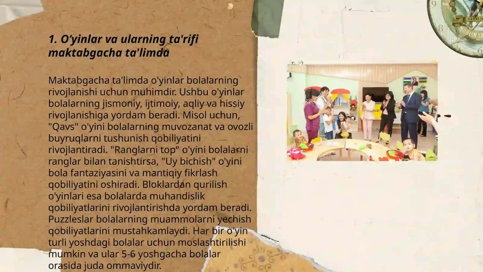 Maktabgacha taʼlim tashkilotlarida oʻyin va uning turlari 3