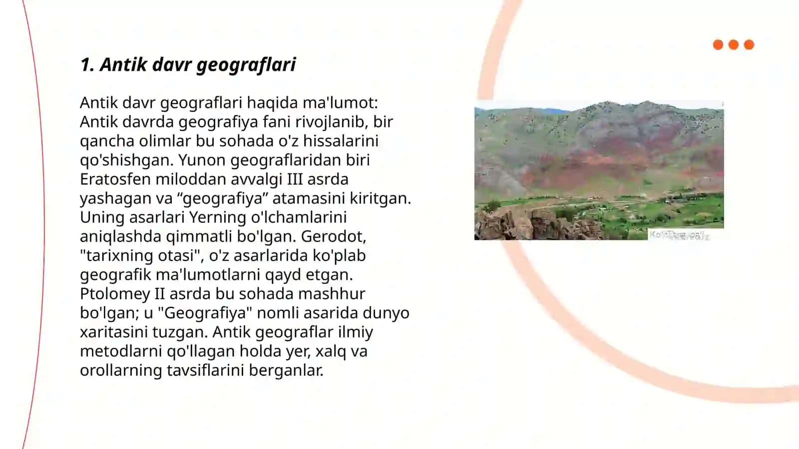 Oʻzbekistonni tabiiy geografik oʻrganish tarixi bosqichlari 3