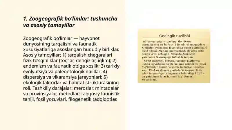 Zo geografik shoh bolimlar va uning oblastlari haqida 3