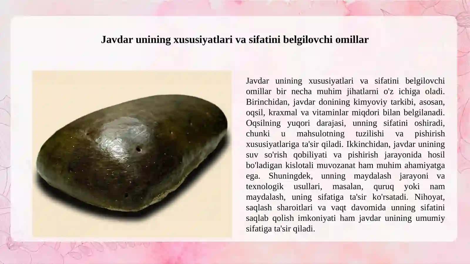 Javdar unidan non ishlab chiqarishning aparaturaviy texnalogik sxemasi va ishlab chiqarish texnalogiyasi 3