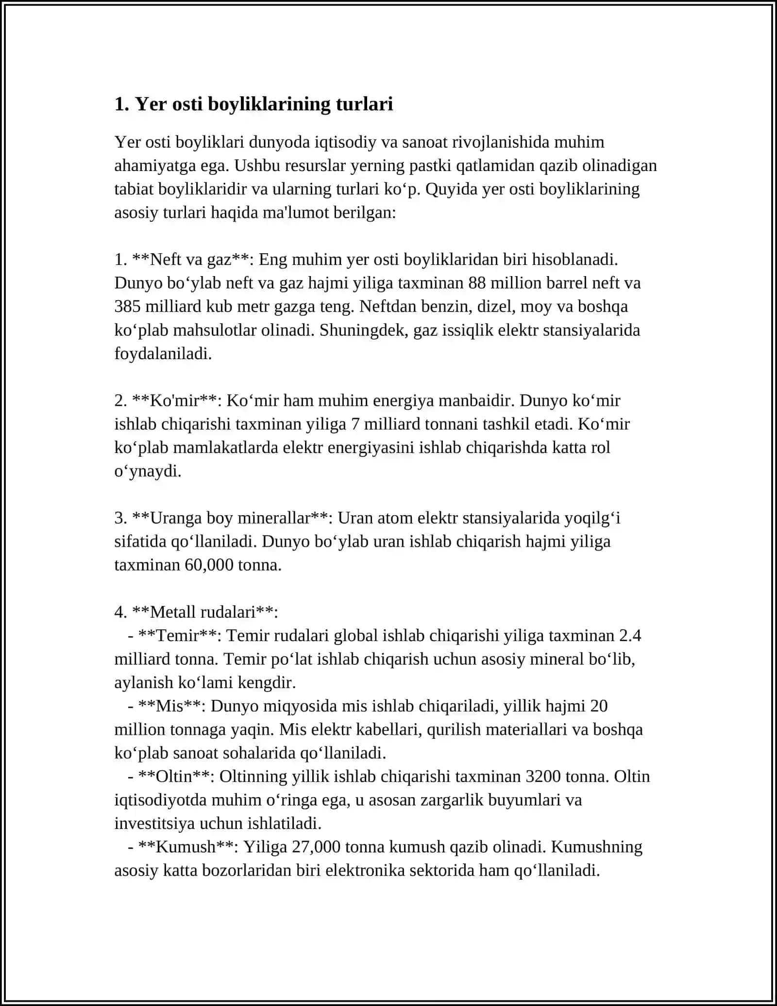 YER OSTI BOYLIKLARI VA ULARDAN TO'G'RI FOYDALANISH 3