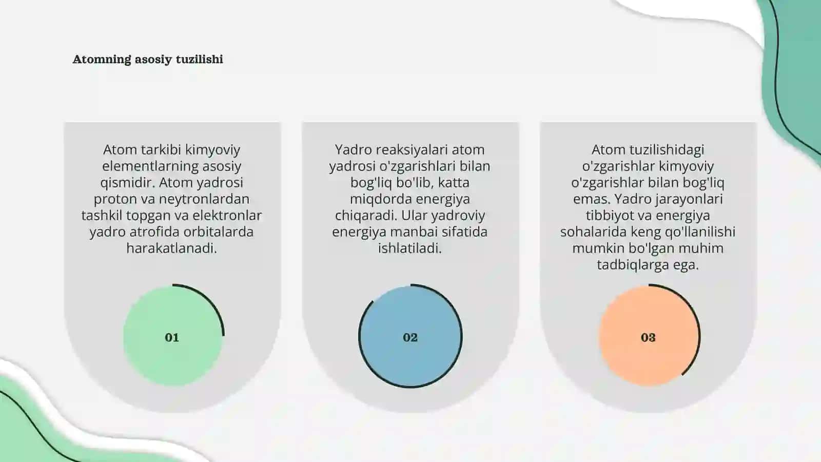 Atom tarkibi. Yadro reaksiyalari 3