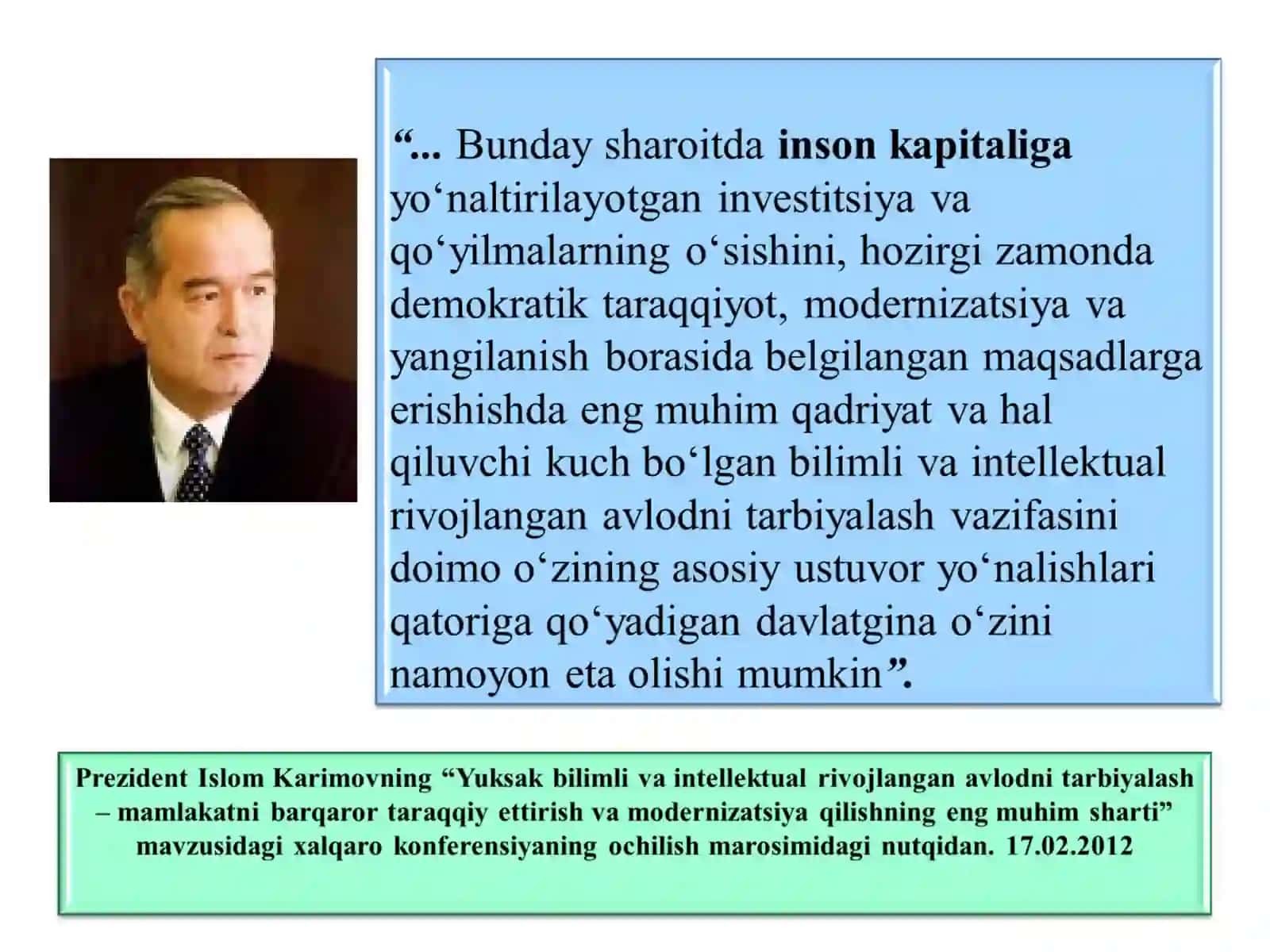 Mamlakatni modernizatsiya qilish sharoitida inson kapitalini shakllantirish 3