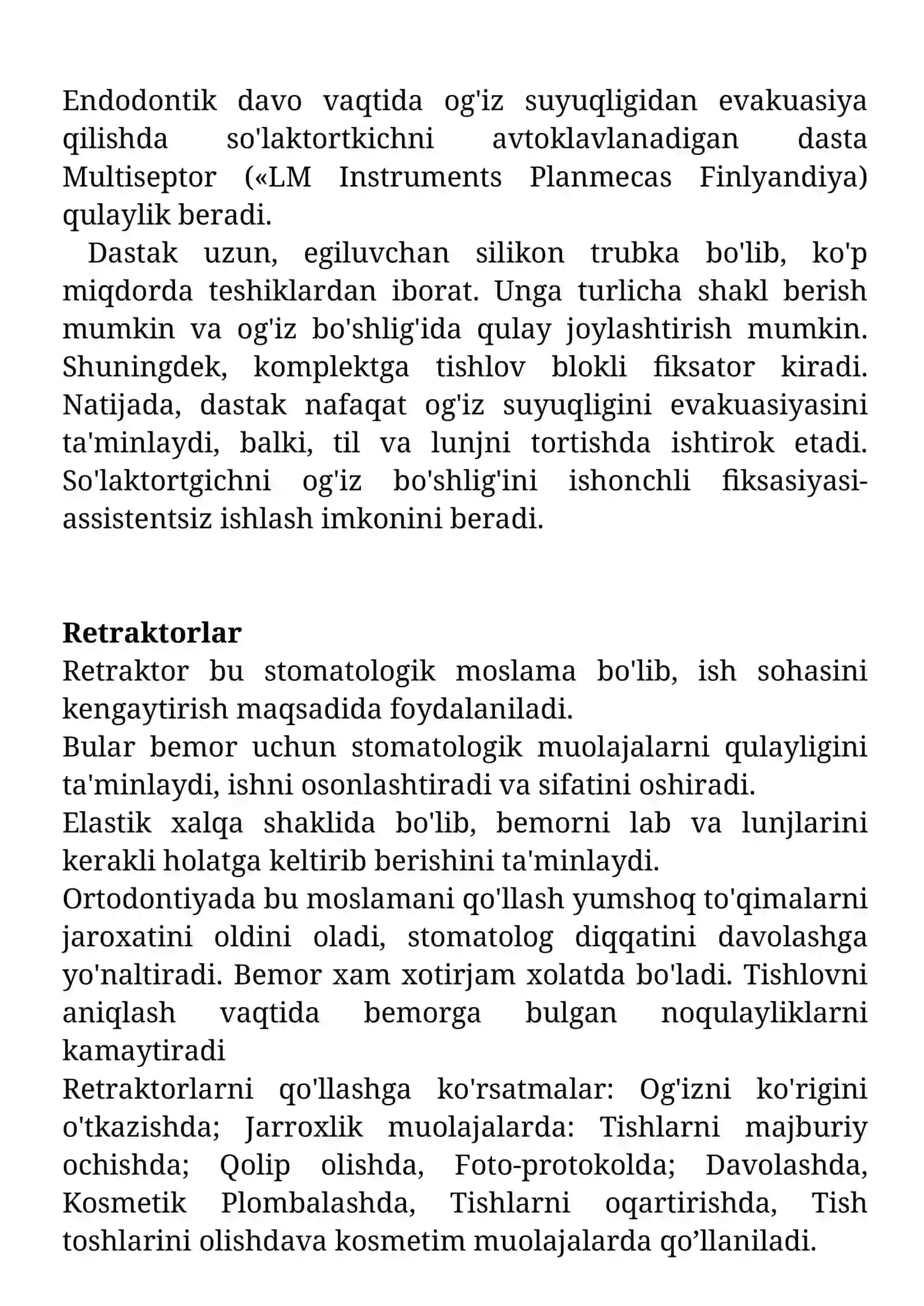 Tish qattiq to’qimasini biologik suyuqliklardan izolyatsiya qilish 3