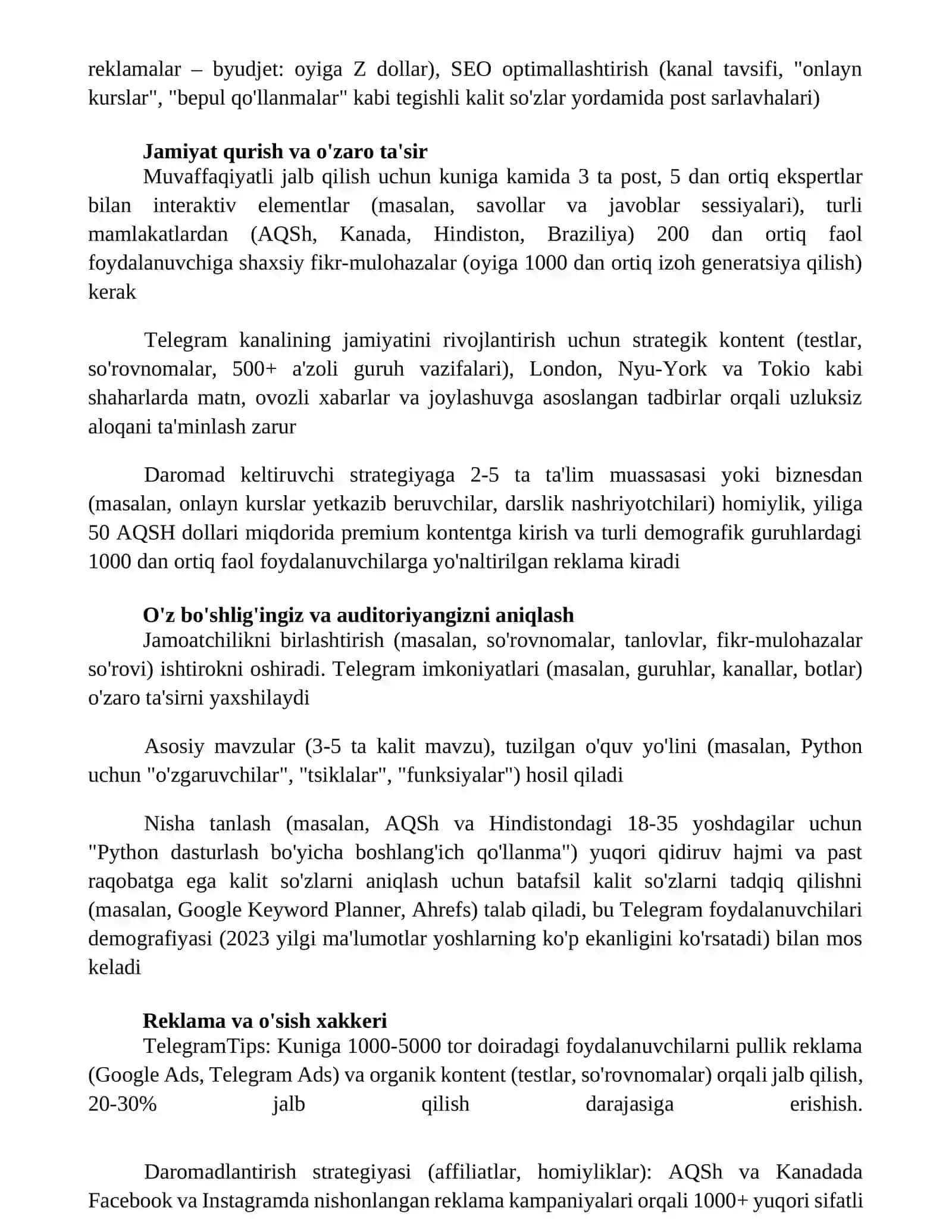 Telegram platformasida taʼlimiy ijtimoiy kanalni yaratish 3