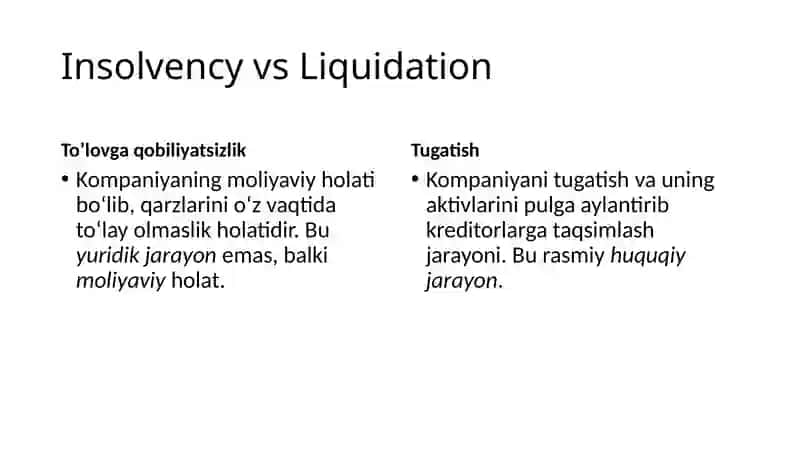 To’lovga qobiliyatsizlik va sanatsiya(sog’lomlashtirish) 3