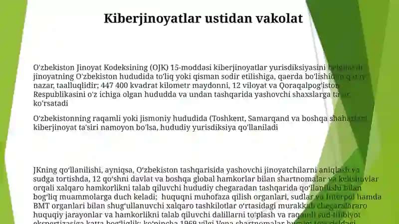 O'zbekistonda Jinoyat qonunining hudud bo'yicha amal qilishi 3