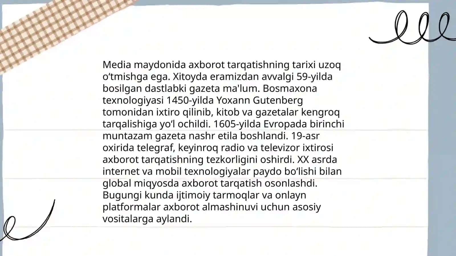 Media maydonda axborot tarqatish madaniyati 3