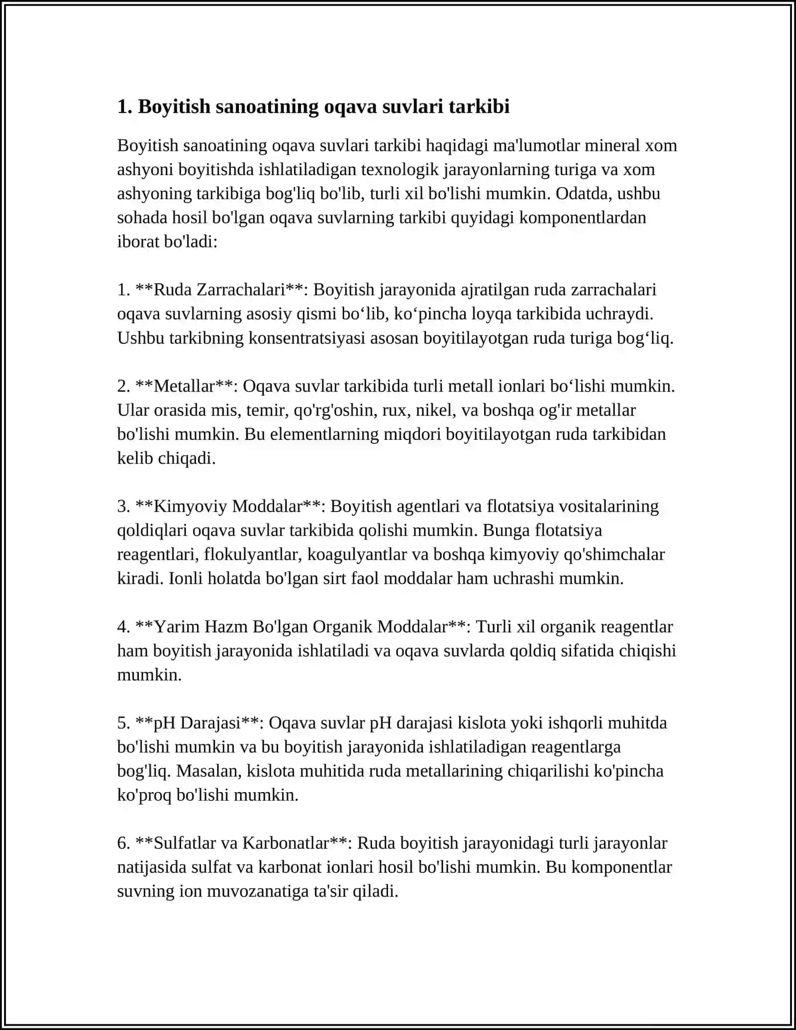 BOYITISH SANOATINING OQAVA SUVLARI VA TOZALASH USULLARI 3