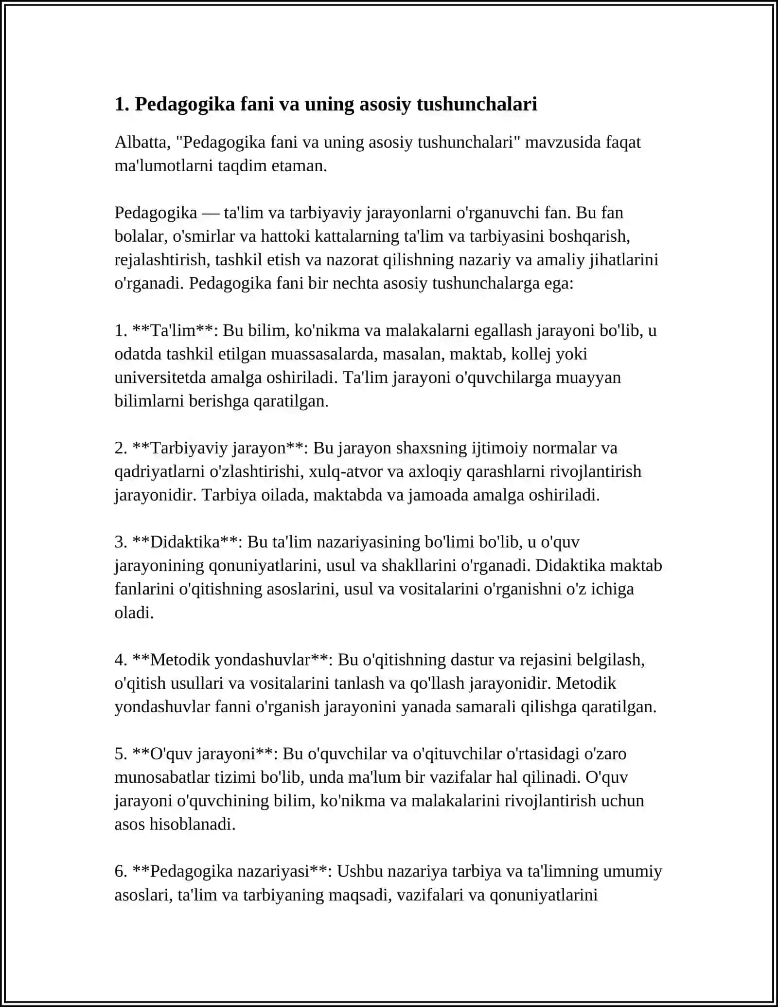 PEDAGOGIKANING PREDMETI VA VAZIFALARI 3