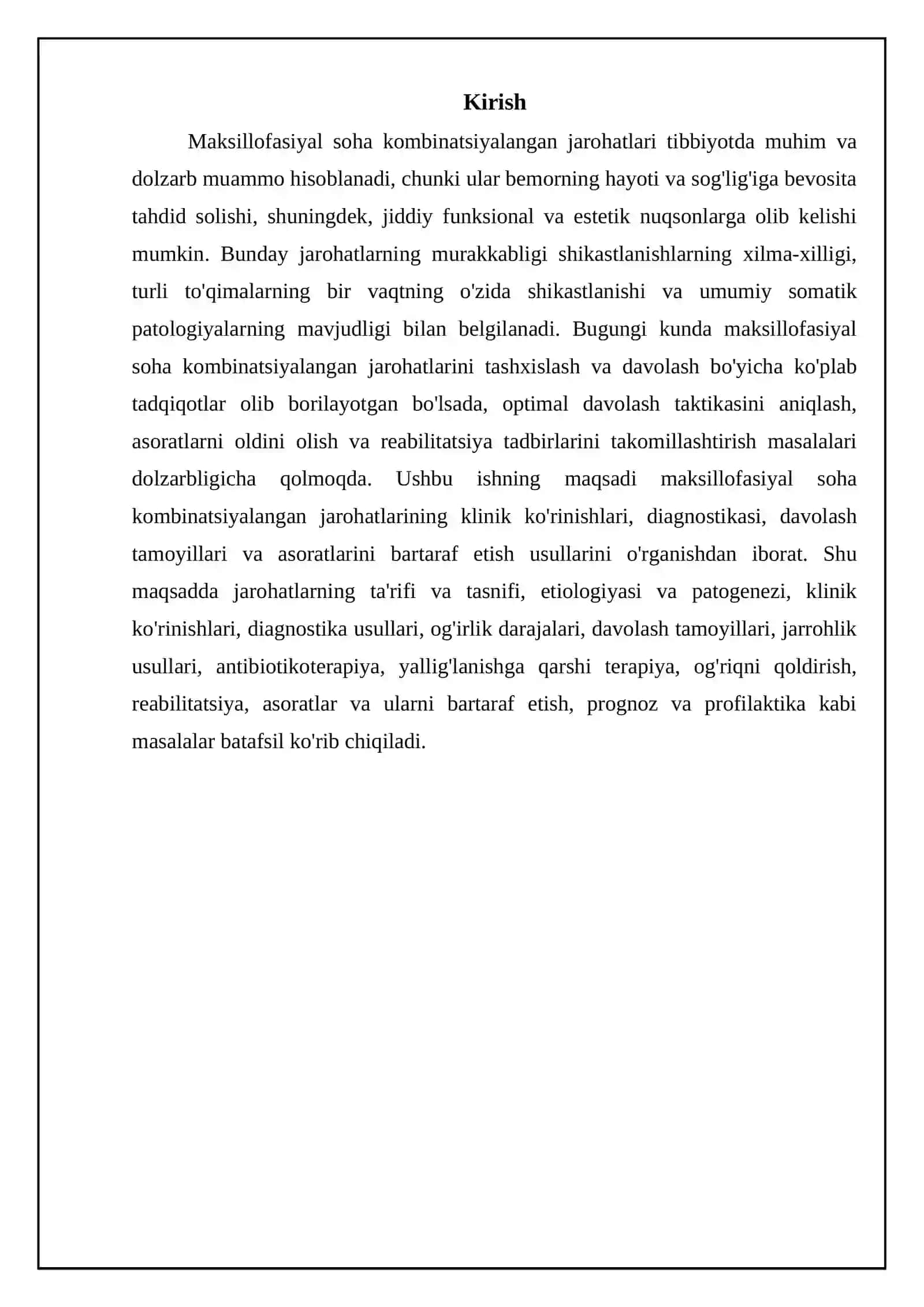 Maksillofasiyal Soha Kombinatsiyalangan Jarohatlari Tibbiyoti 3