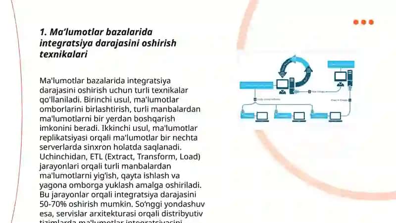 Maʼlumotlar bazalarida yuqori darajadagi integratsiya usullari 3