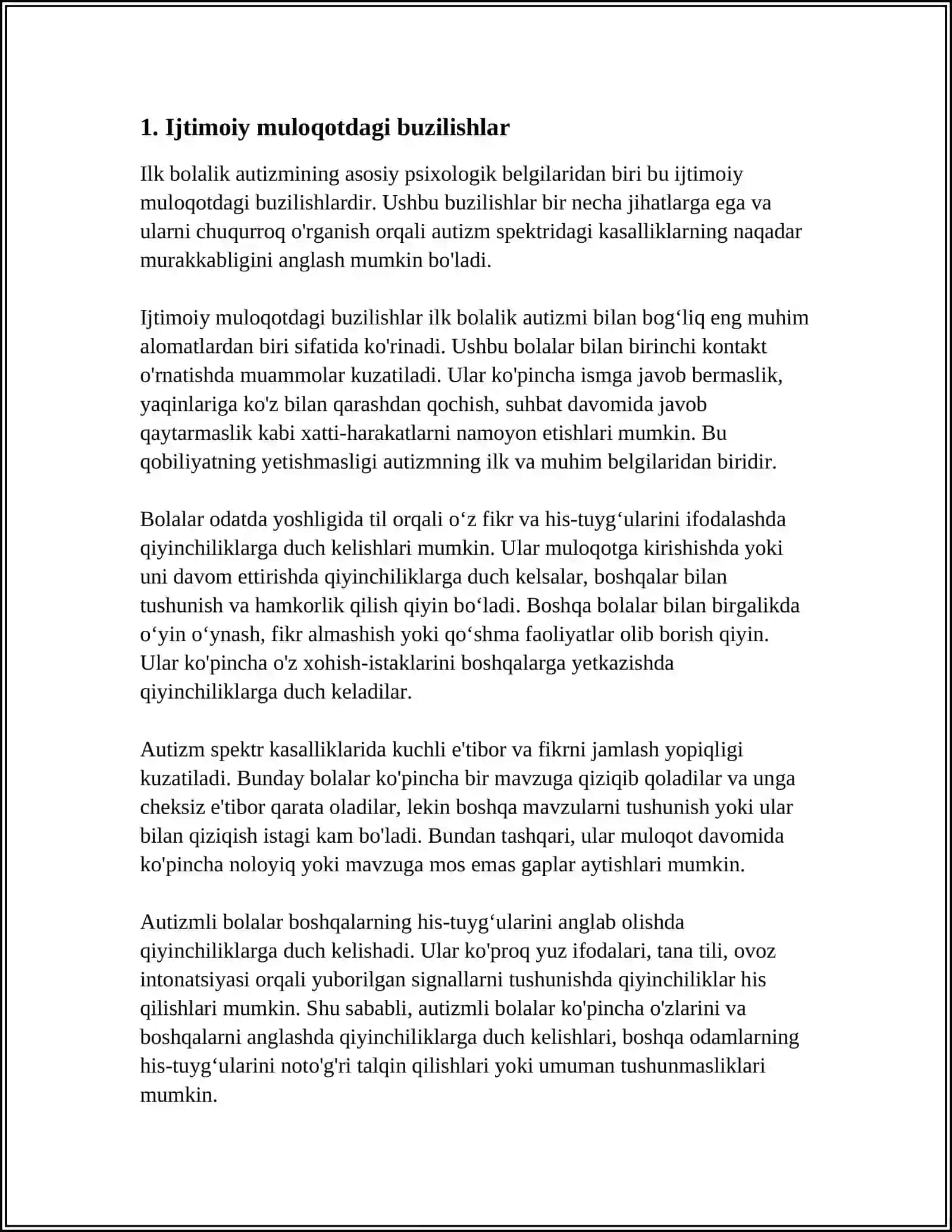 ILK BOLALIK AUTIZIMINING ASOSIY PSIXOLOGIK BELGILARINI TAHLIL QILISH 3