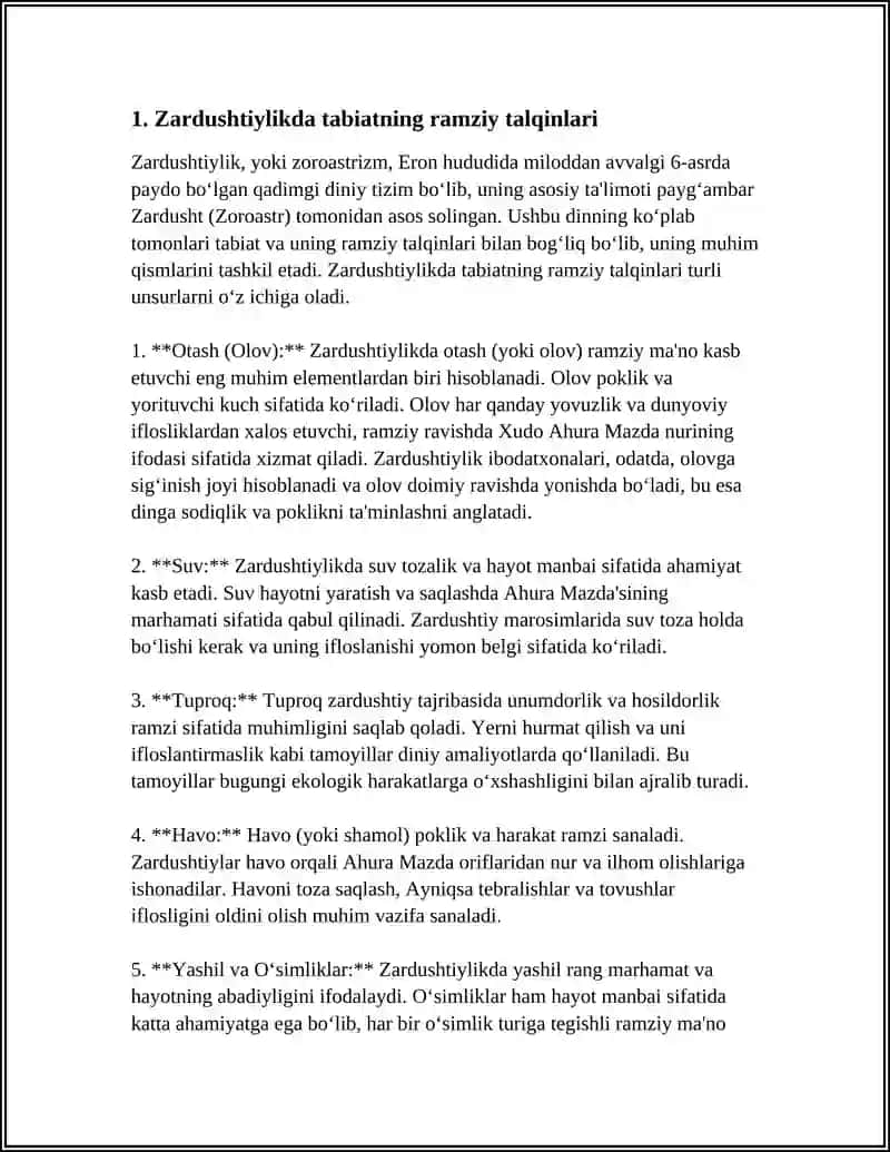 ZARDUSHTIYLIKDA TABIATNING ULUGʻLANISHI 3