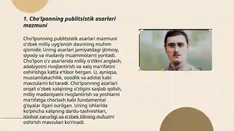 Cho'lponning publitsistik asarlarini tahlil qilish 3