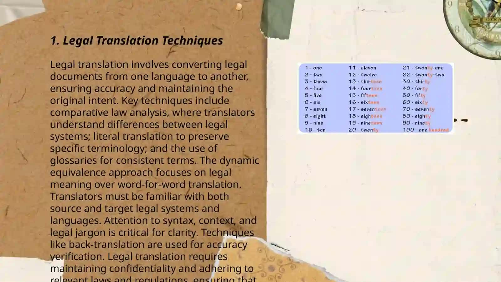 Oral translation and sight translation 3