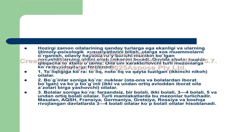 Hozirgi zamon oilalarning turlari va funksiyalari 3