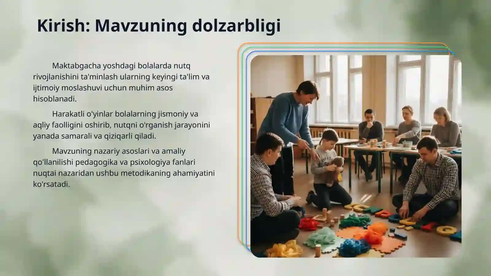 Nutqni rivojlantiruvchi harakatli oʻyinlarga  oʻrgatish  metodikasi 3