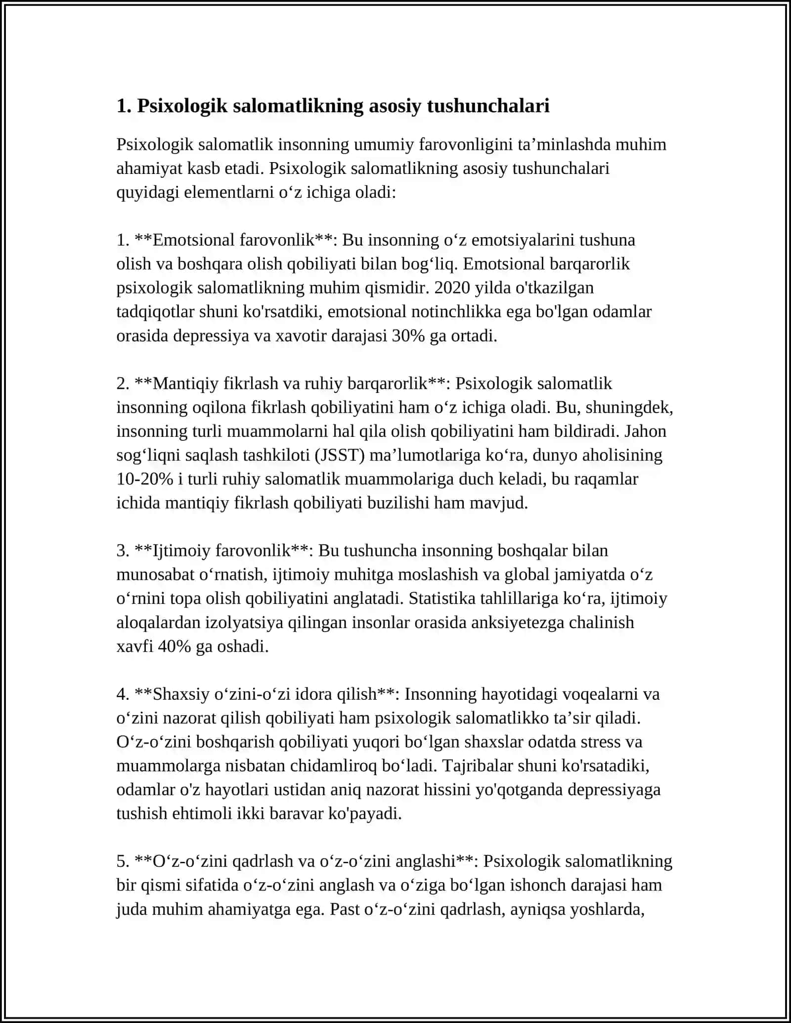 PSIXOLOGIK SALOMATLIK ME'ZONLARI 3