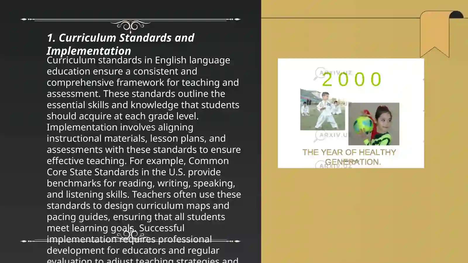 Curriculum Standards and Implementation 3
