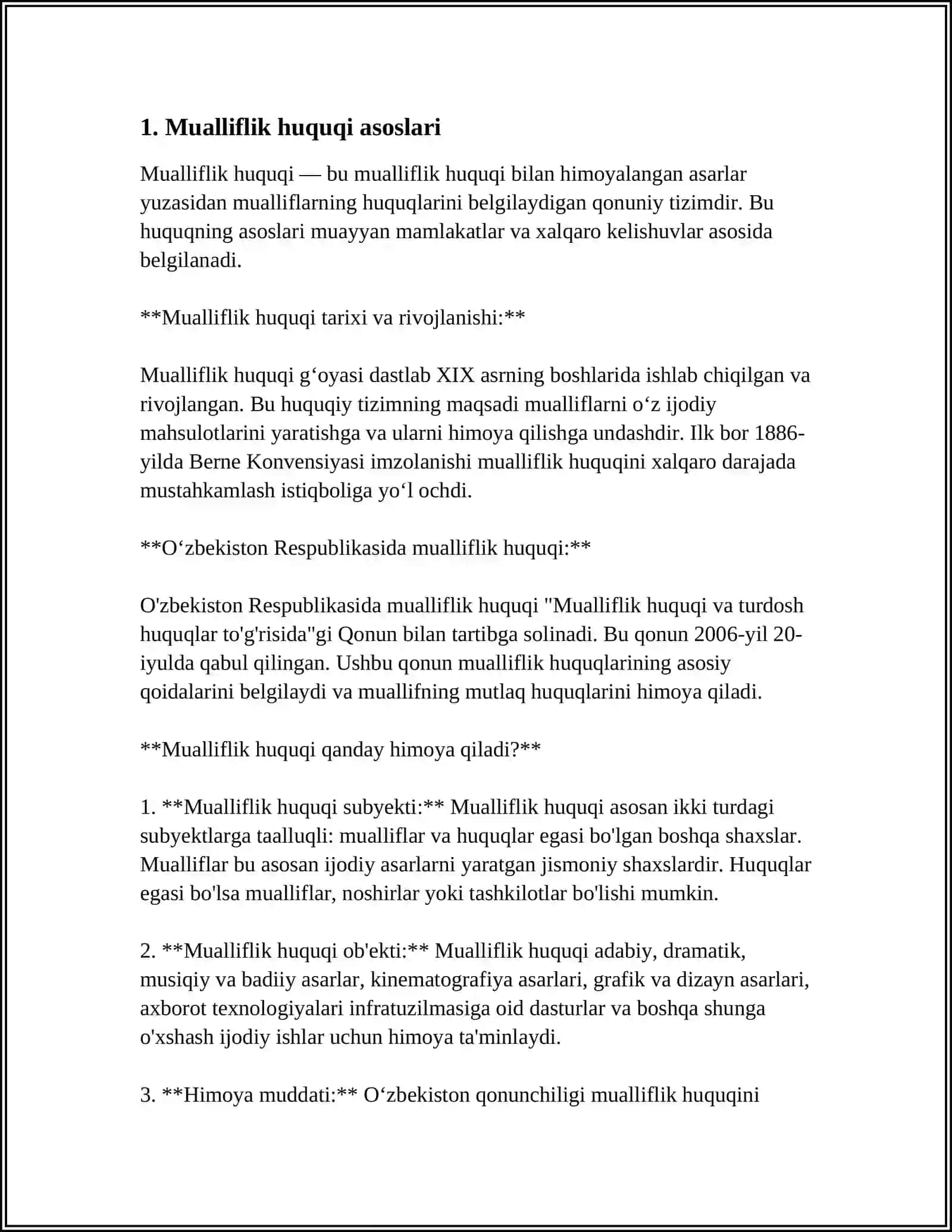 MUALLIFLIK HUQUQI. UNDOSH TOVUSHLAR TALAFFUZI 3