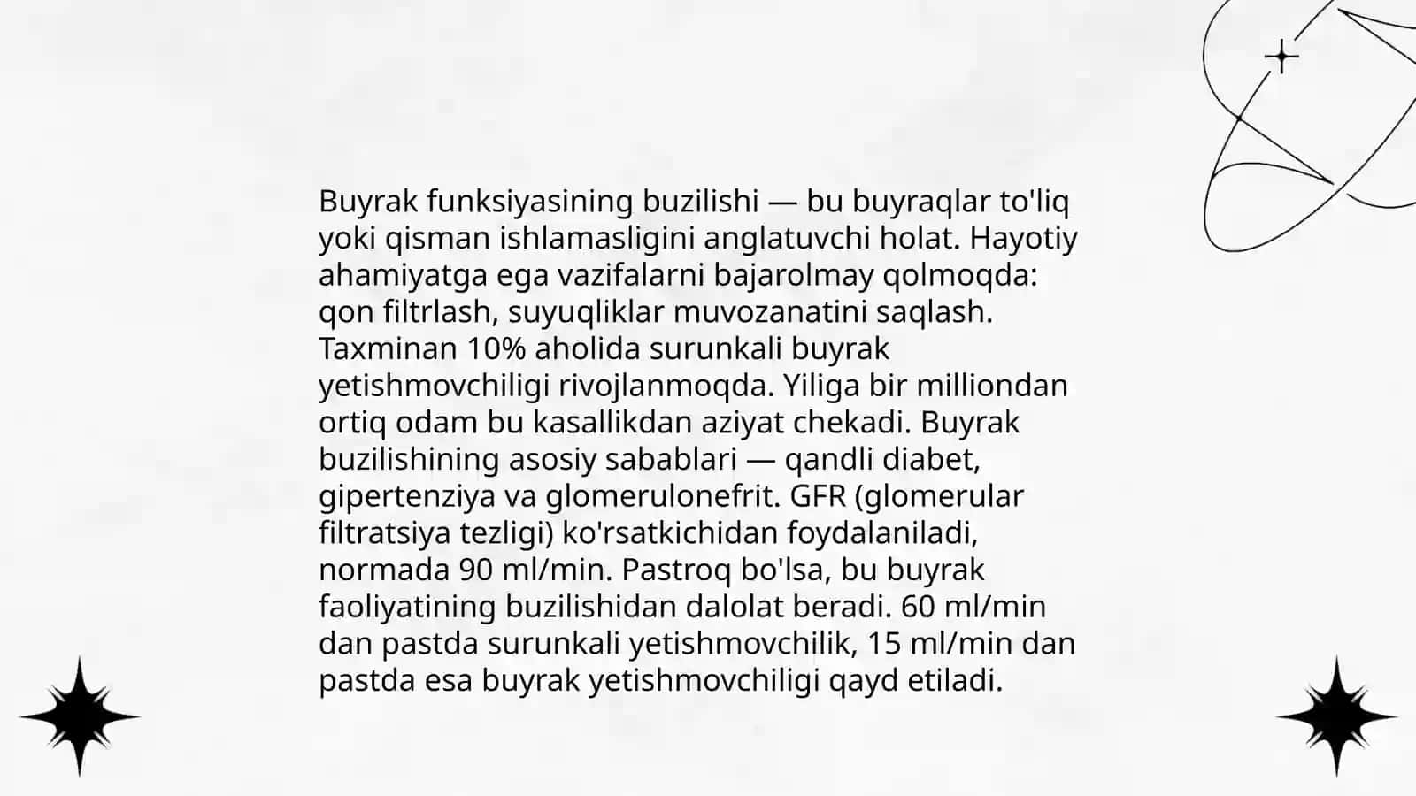 Buyrak kasalliklari asosiy sindromlari 3