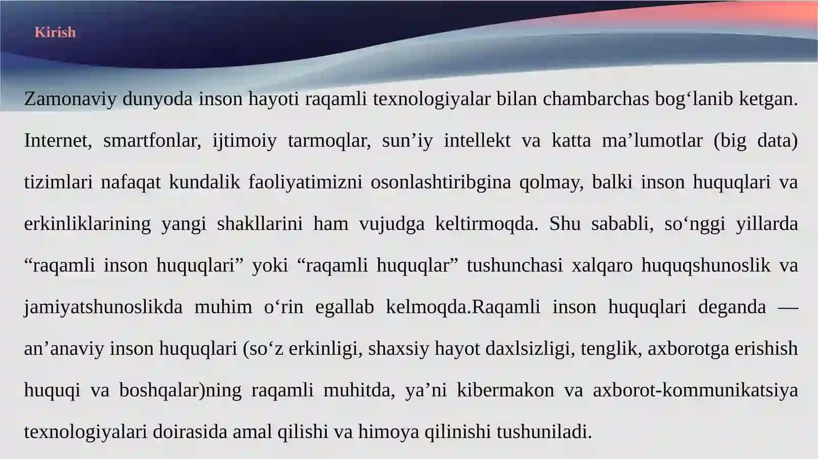 Asosiy raqamli inson huquqlari 3