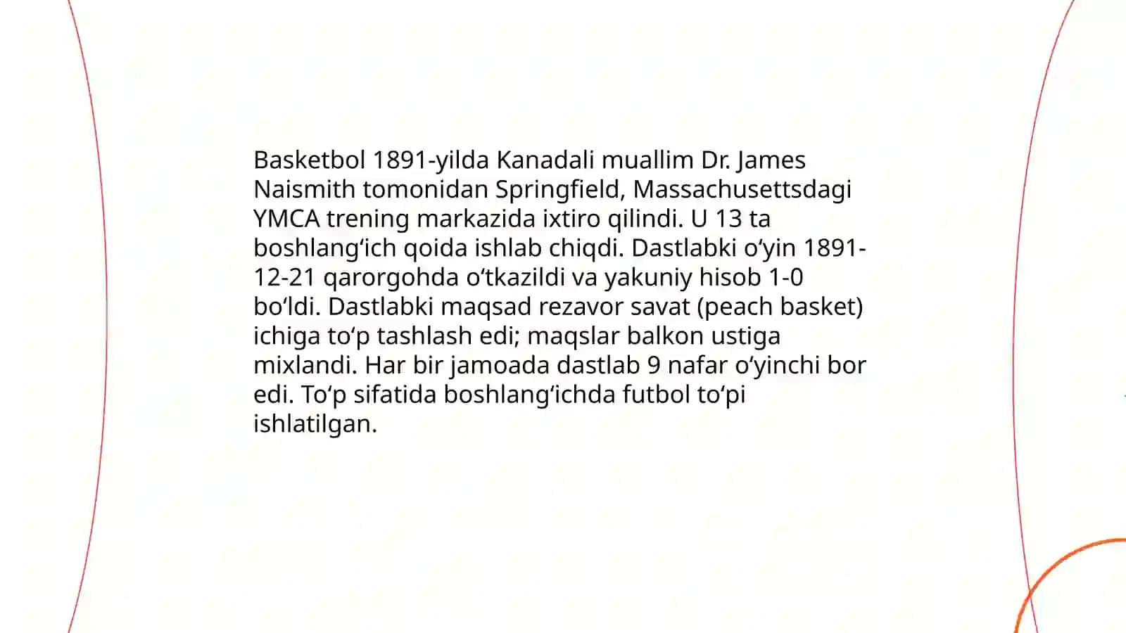Basketbol oʻyinini jahonda va Oʻzbekistonda rivojlanish tarixi 3