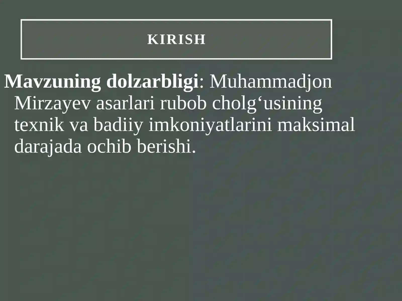 M.Mirzayevning “Shodlik” asarini qashqar rubob cholg‘usida o‘rgatish metodikasi 3