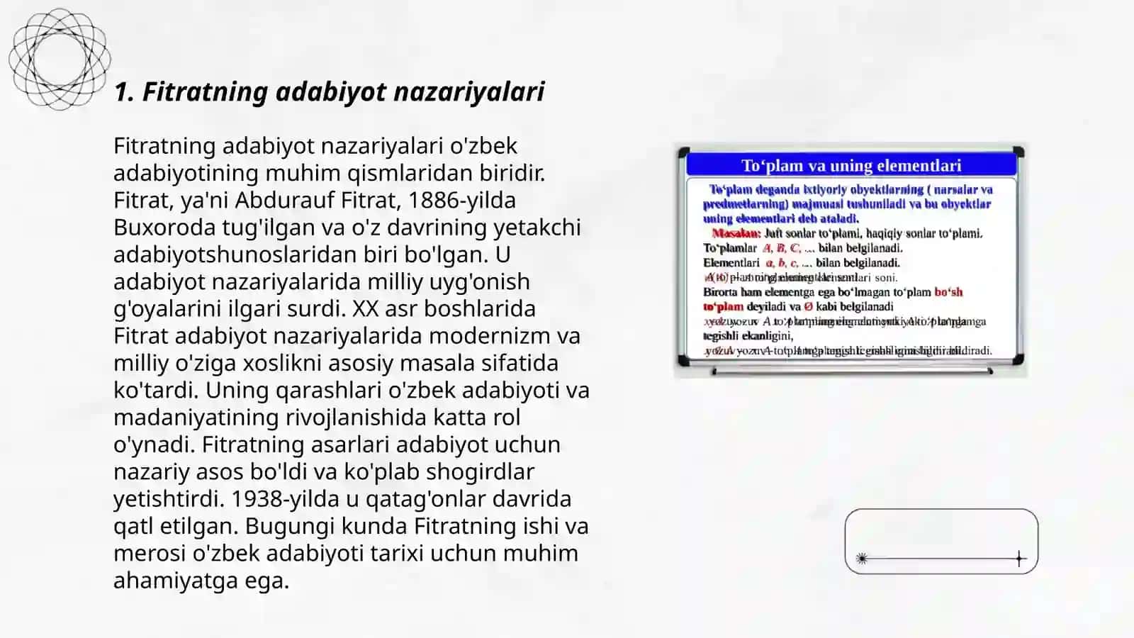 Fitratning adabiyot qoidalari. Aruz haqidagi asarlarni o'rganish 3