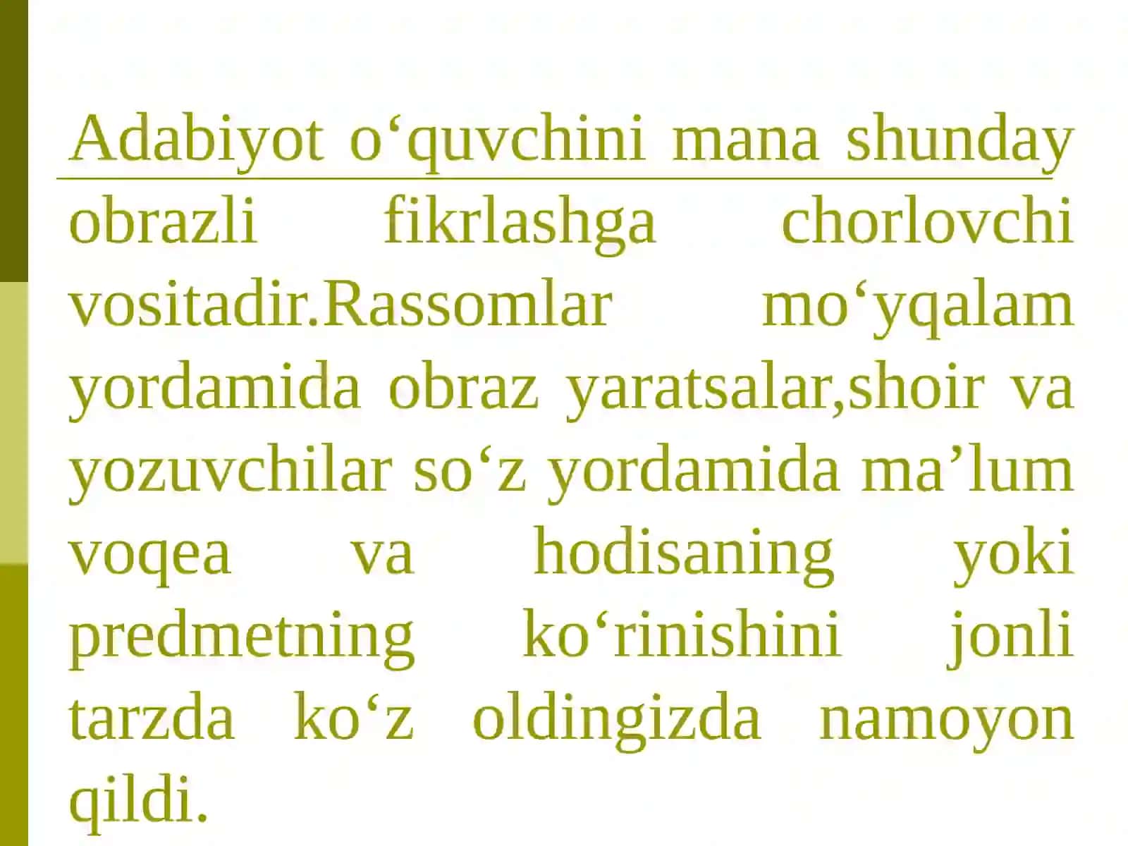 5-sinf Adabiyot Erkin Vohidovning Nido dostoni dars ishlanma 3
