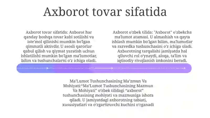 Axborot, MaʼLumot Tushunchasining Mazmun Va Mohiyati 3