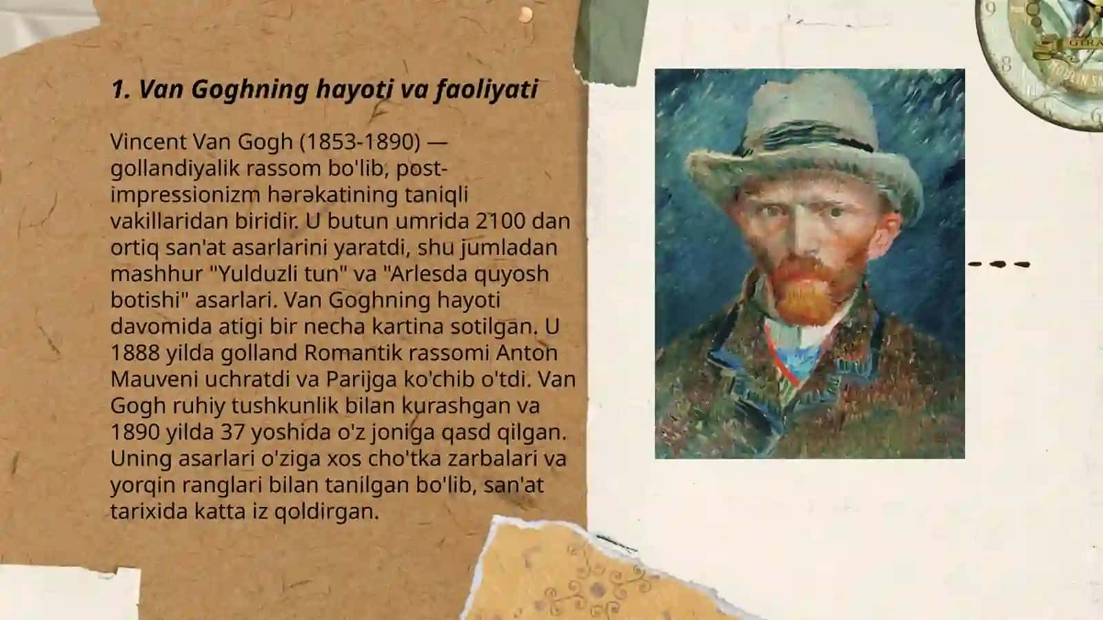 Van Goghning hayoti va faoliyati 3