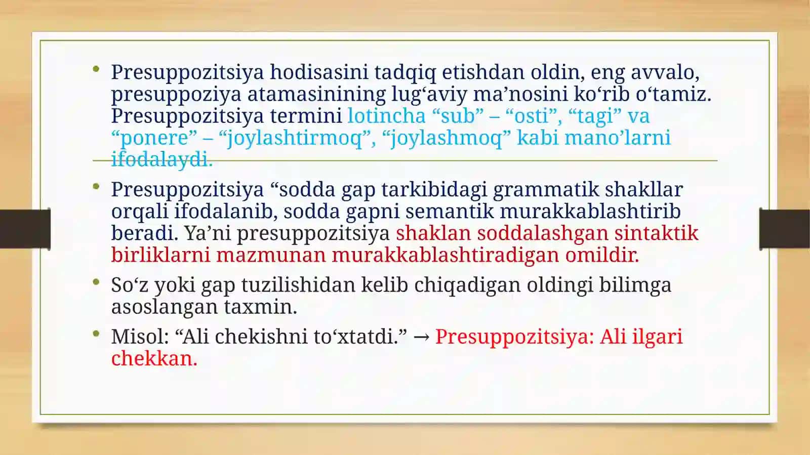 PRAGMATIK PRESUPPOZITSIYA HODISASI 3