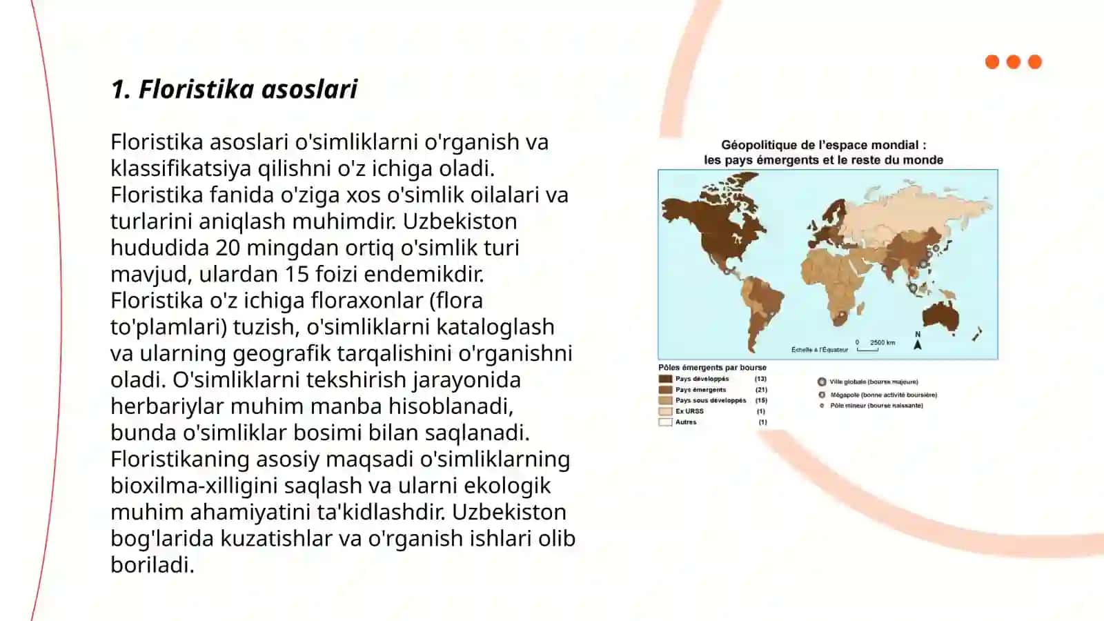 Floristik, faunistik va biotik regionlarni ajratish prinsplari 3