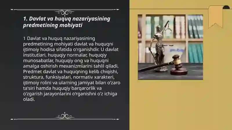 Davlat va huquq nazariyasining predmeti va metodlari 3