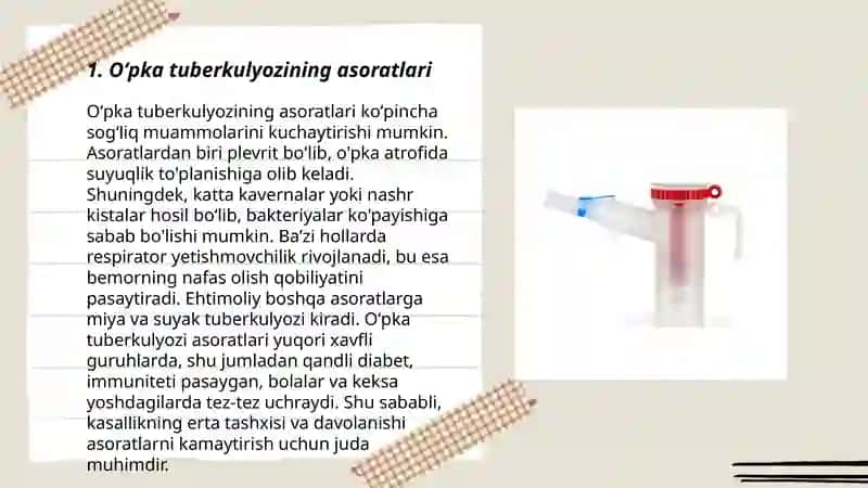 Oʻpka tuberkulyozi asoratlari 3