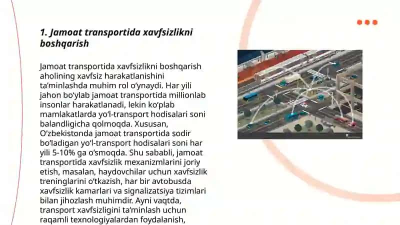Jamoat transportida xavfsizlikni boshqarish 3