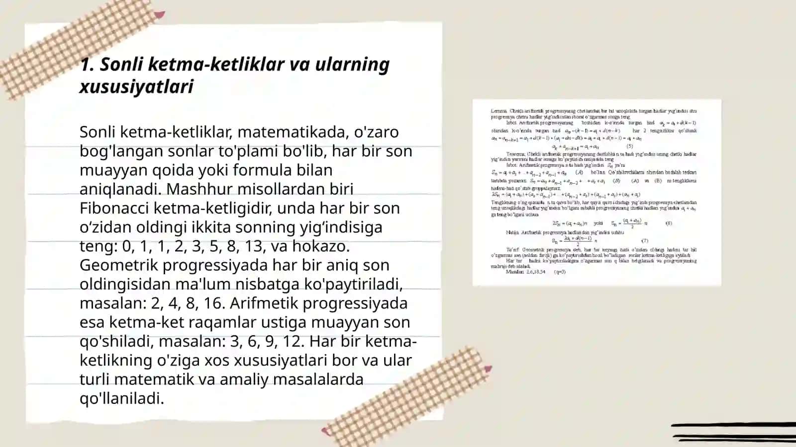Sonli ketma ketliklarni kombinatorika ehtimollar nazariyasidagi tatbiqlari 3