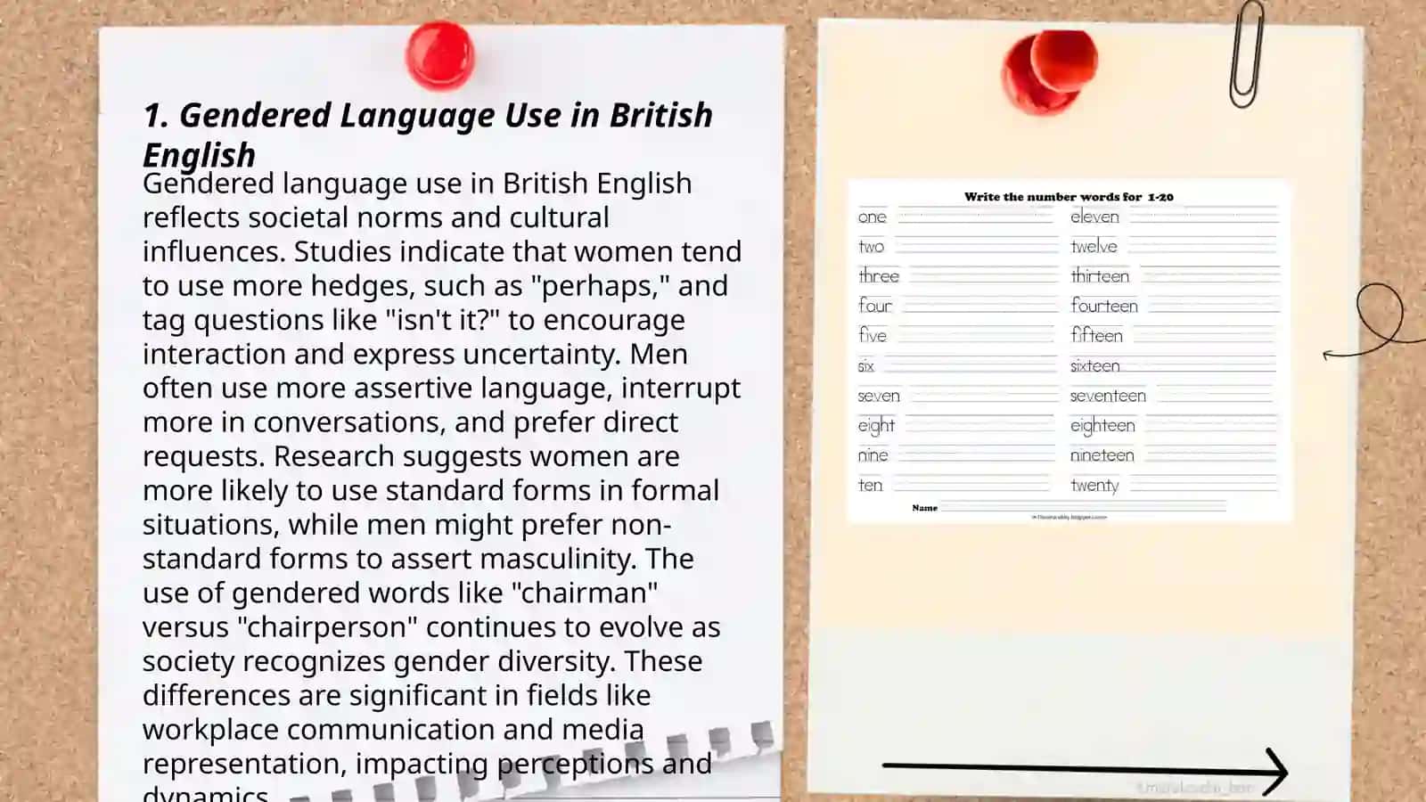 Typology in Gender Linguistics of English and Native languages 3