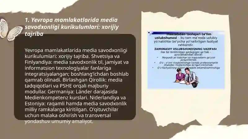 Yevropa mamlakatlarida media savodxonligi kurikulumlari: xorijiy tajriba 3