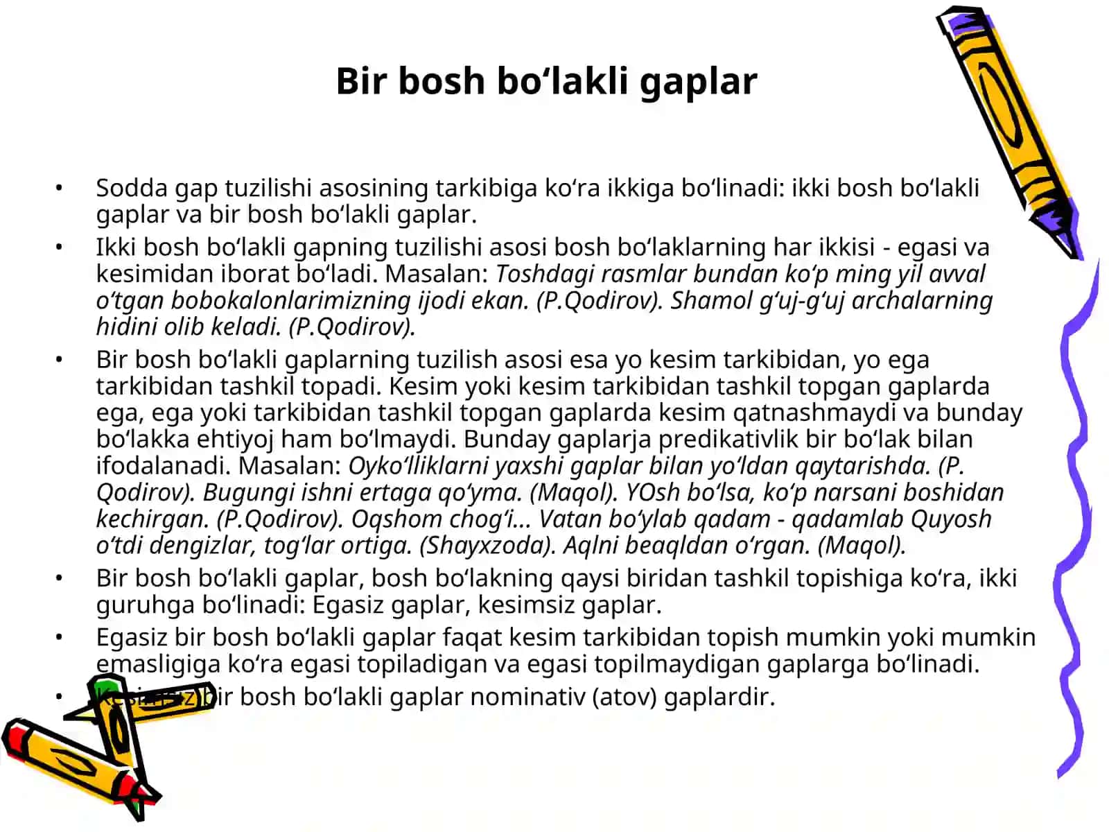 BIR BOSH BO‘LAKLI GAPLAR 3