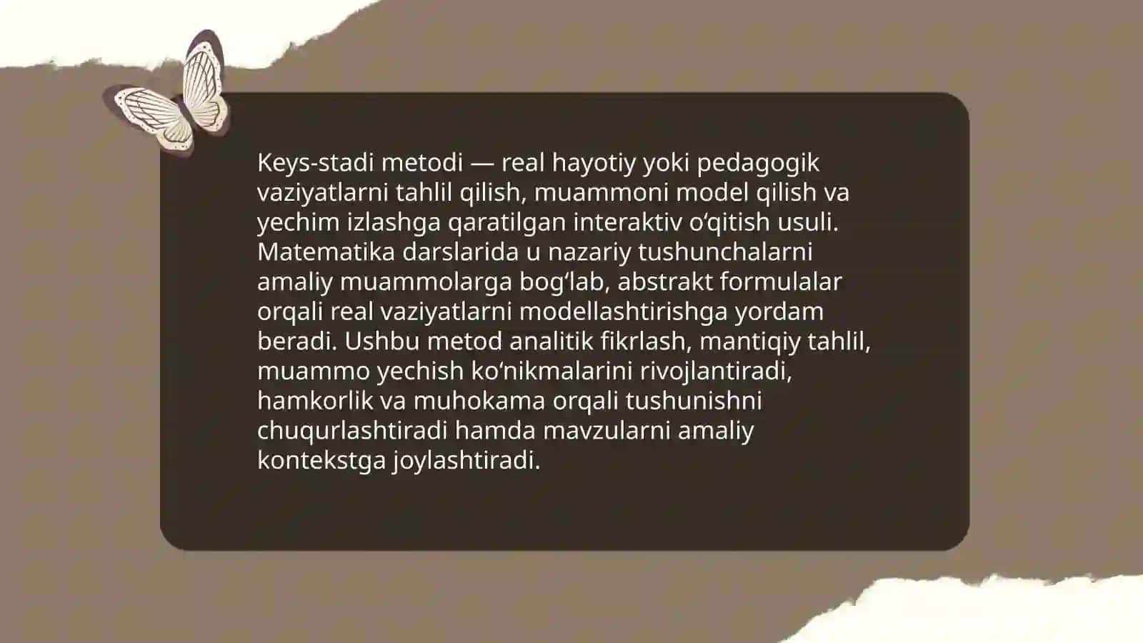 Keys-stadi metodi 3