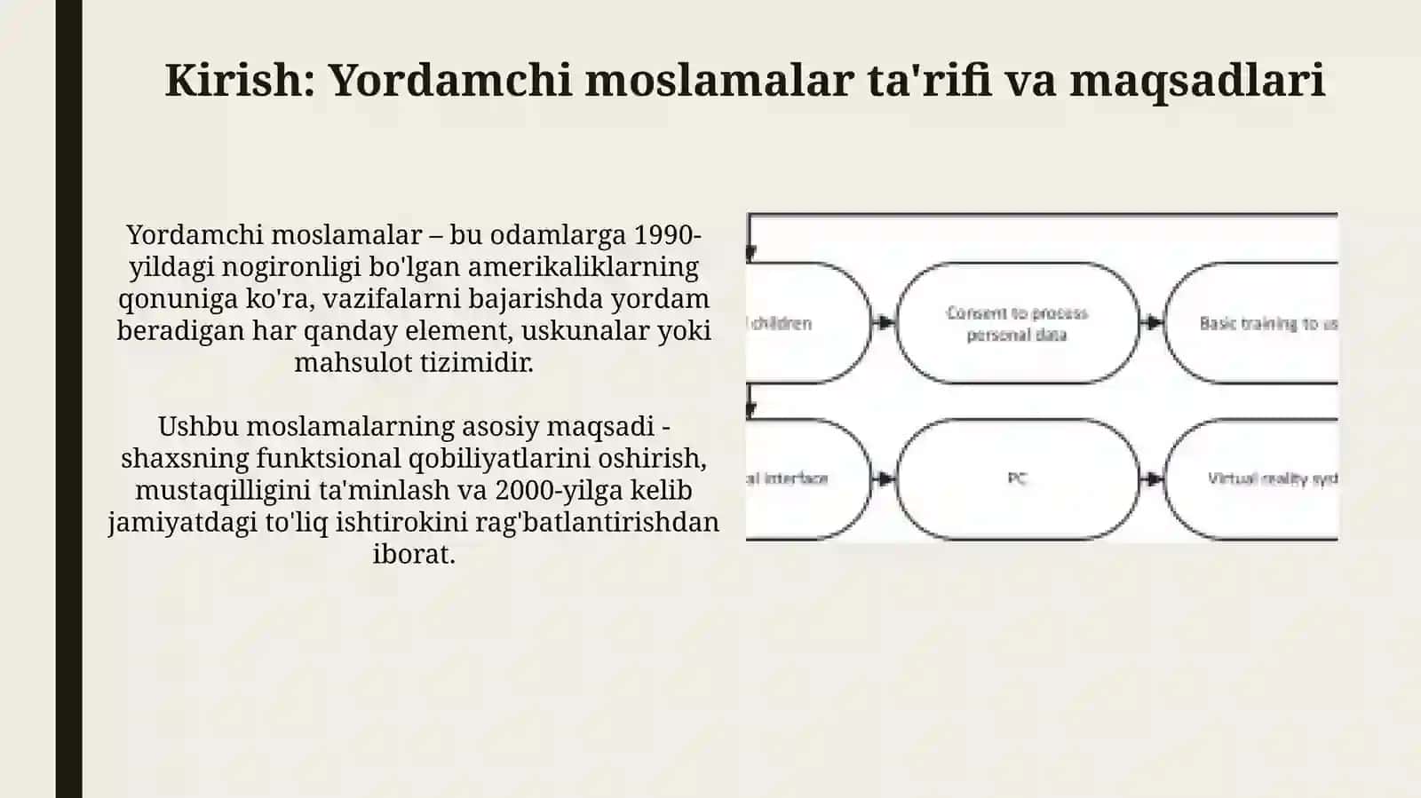 Hissiy va irodaviy, intellektual buzilishi bо‘lgan shaxslar uchun assistiv (yordamchi) vositalar 3