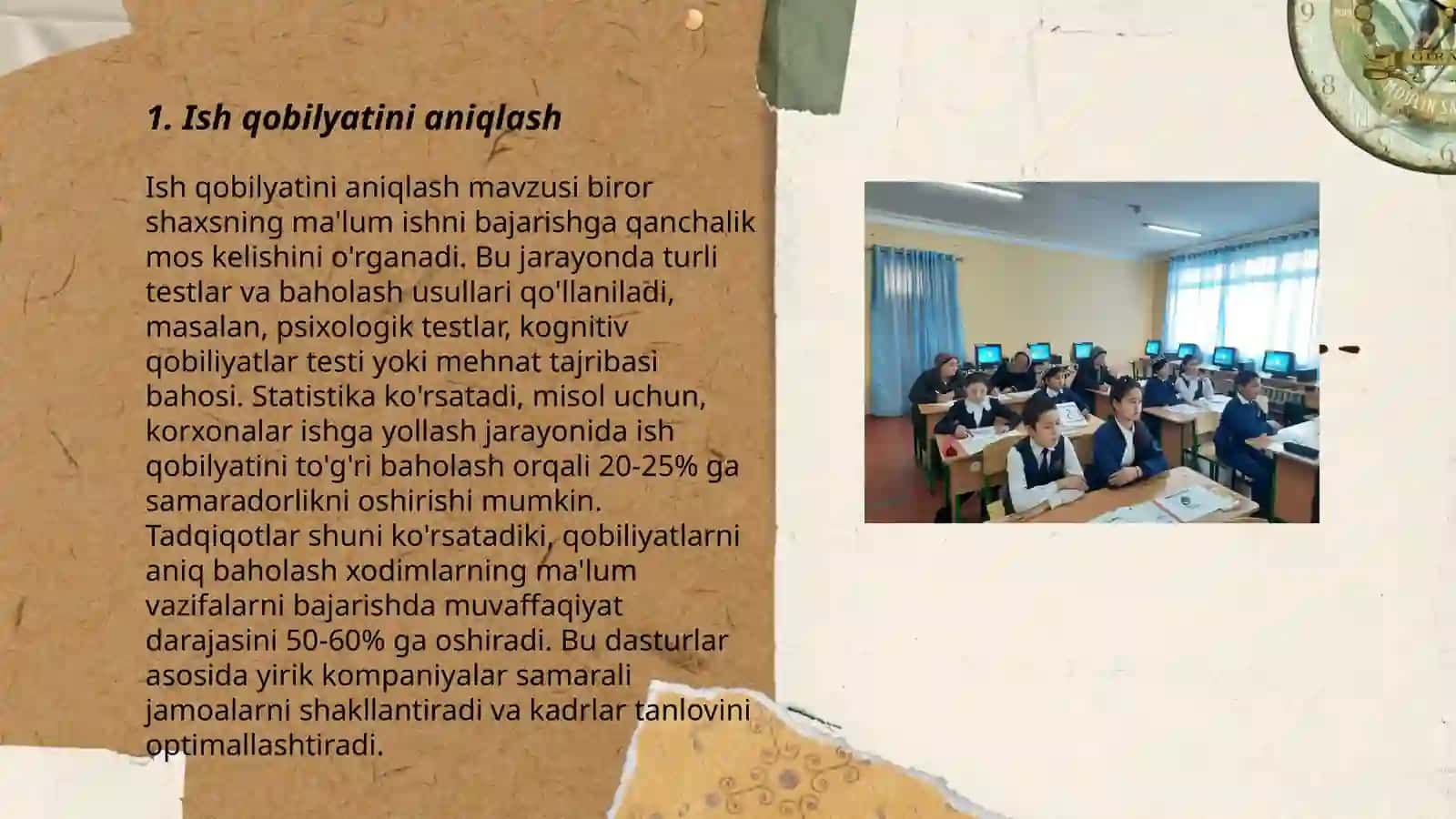 Ish qobilyatini yil, chorak va kun davomida o'zgarishi 3