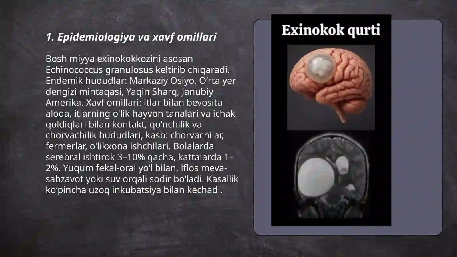 Bosh miyya exinokokkozi 3