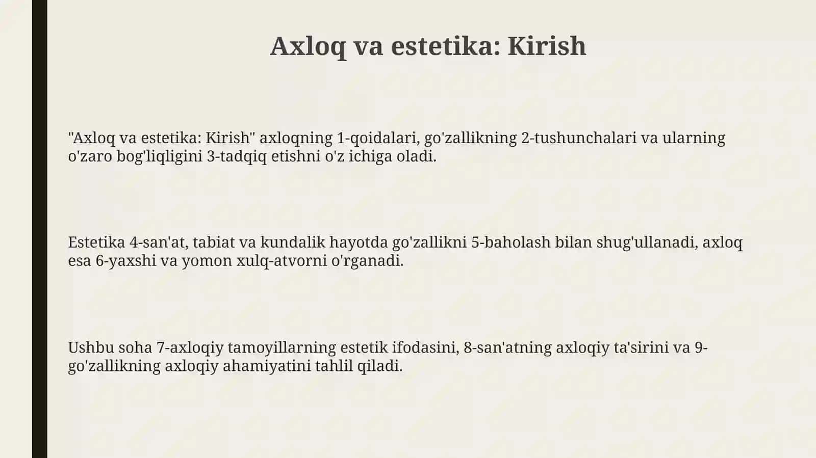 Axloq va estetika 3