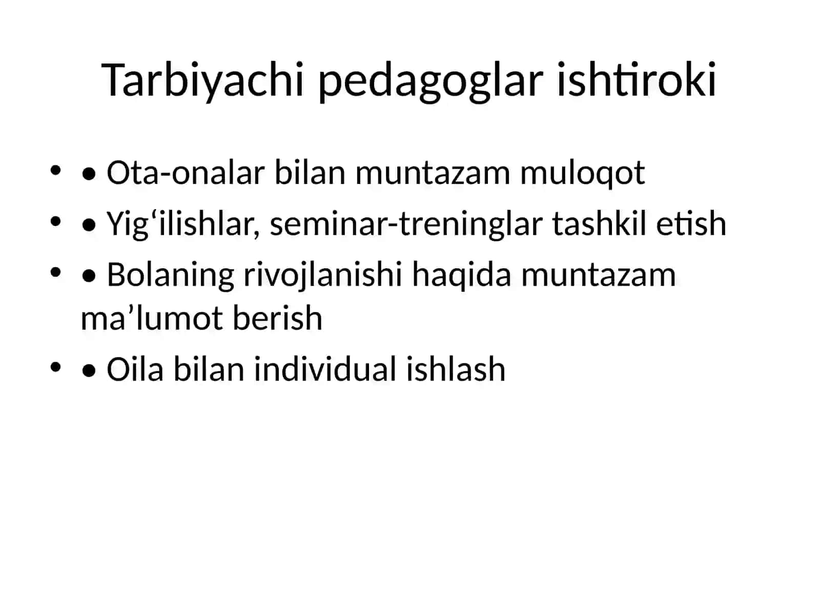 Maktabgacha taʼlim tashkiloti va oila hamkorligi 3